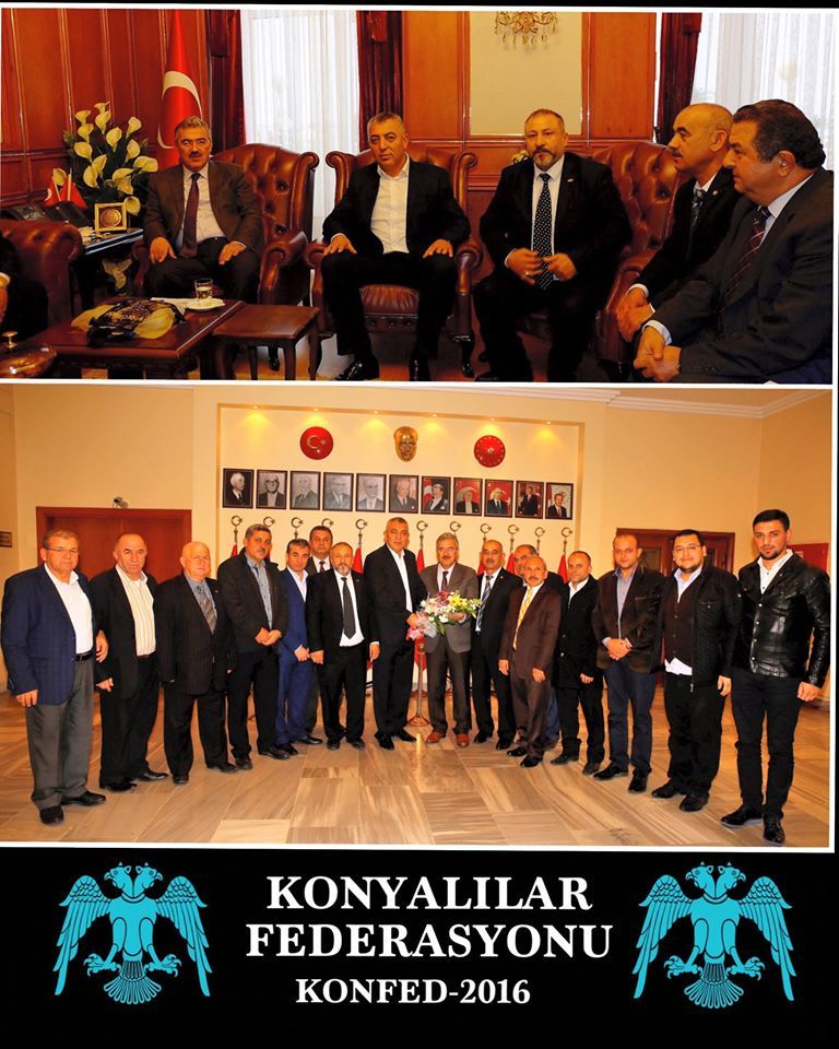 KONYALILAR FEDERASYONU OLARAK İZMİR VALİMİZ EROL AYYILDIZ'I MAKAMINDA ZİYARET ETTİK. 
