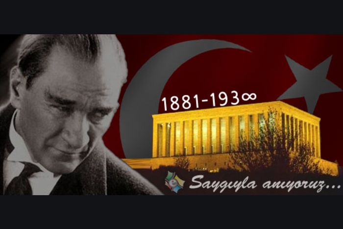 Atamızı 74. ölüm yıl dönümünde  saygıyla anıyoruz... 